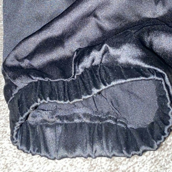 Aqua Satin Cargo Jogger Pants - Picture 8 of 13